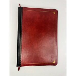 Mosiso Vintage Book Laptop Sleeve Case 13-13.3 Inch Burgundy Faux Leather Folio